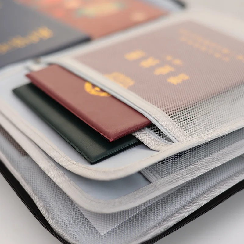 Large Capacity File Bag Multilayer Document Tickerts Folder Briefcase Organizer Pouch File Folders Travel Office Filing Products