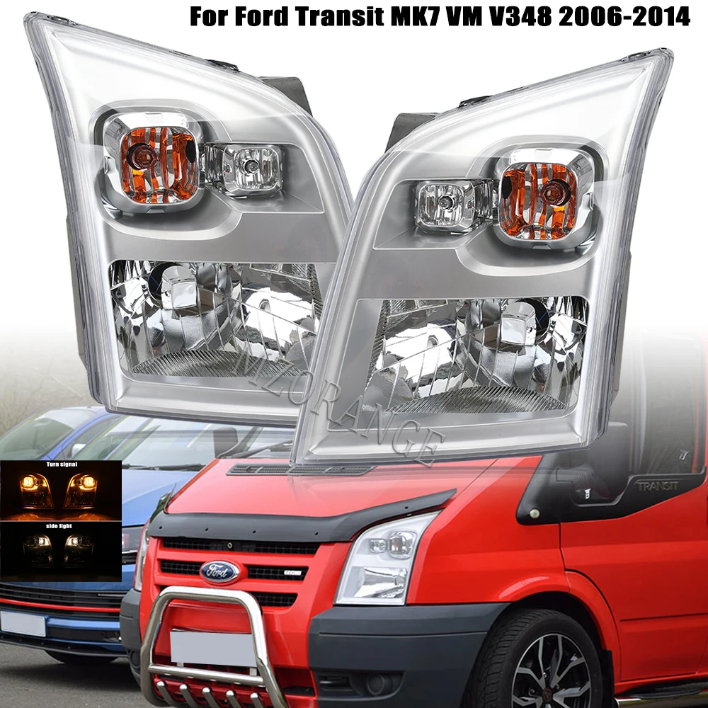 

Auto Headlight For Ford Transit MK7 Van V348 2006 -2010 2011 2012 2013 2014 Headlamp Day Light Turn Signal Light Car Accessories