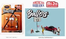 American Diorama 1:64 Street basketball Collection of alloy figure car decoration gift