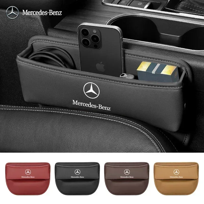 Multi-Function Car Seat Gap Filler Box For Mercedes Benz C180 C200 C260 C300 W108 W124 W126 W140 W168 W169 W176 Accessories