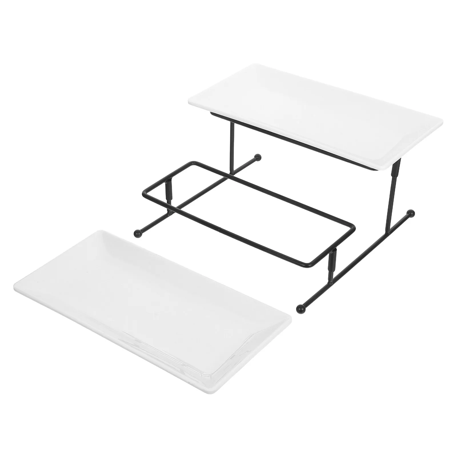 

1 шт. 2-ярусная подставка для десертов в европейском стиле, тарелка для кексов, пирожных, фруктов, сервировочный поднос для фуршета, декоративный элемент для вечеринок