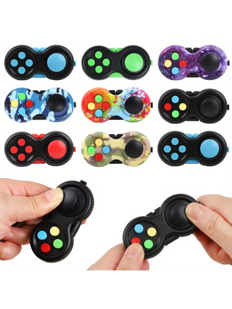 Coussinet de contrôleur de jeu avec 8 fonctions Fidget, anti-Stress rétro, jouets interactifs à presser, cadeaux de fête d'anniversaire, décor, 1/8 pièces