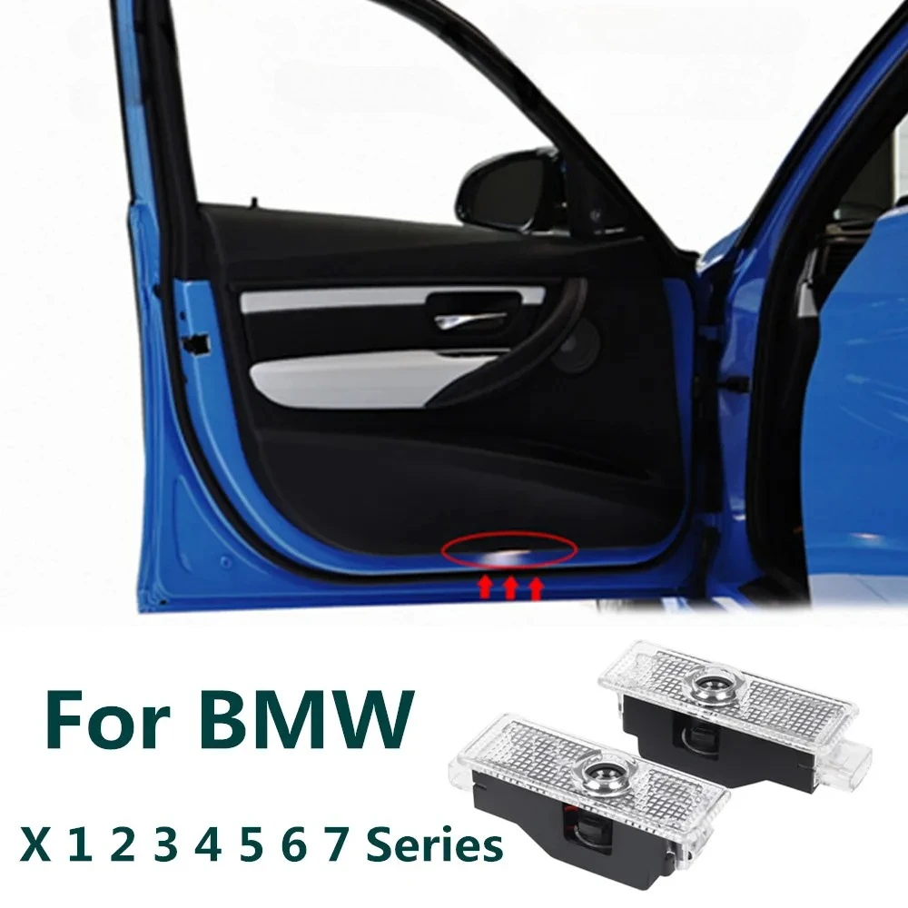 

LED Car Door Logo Projector Ghost Shadow Welcome Light For BMW E60 E61 F10 E90 E92 E93 E91 F30 E63 E65 E66 E67 E68 Accessories
