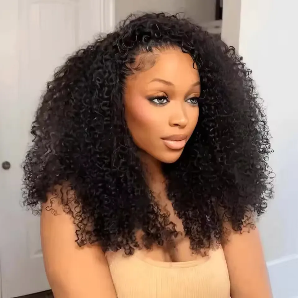 Half Wig Kinky Curl… - image