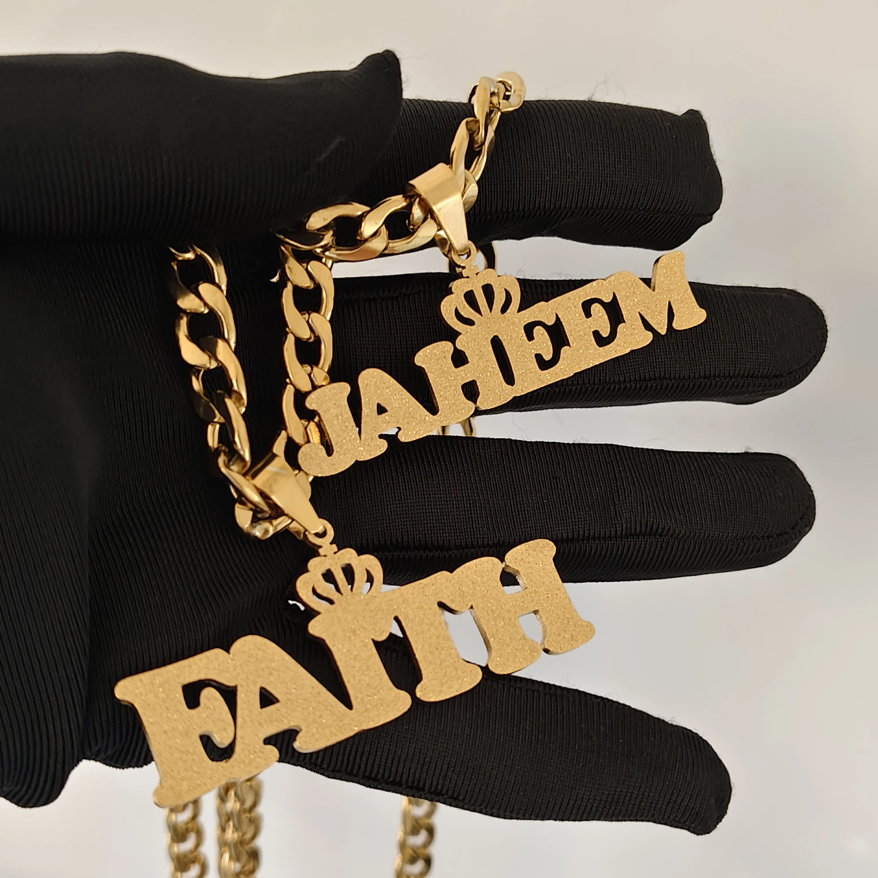 DCEE جديد بالجملة اسم مخصص 7 مللي متر قلادة رسالة شخصية 7 مللي متر قلادة قلادة هدية عيد ميلاد الشركة المصنعة المبيعات المباشرة #4