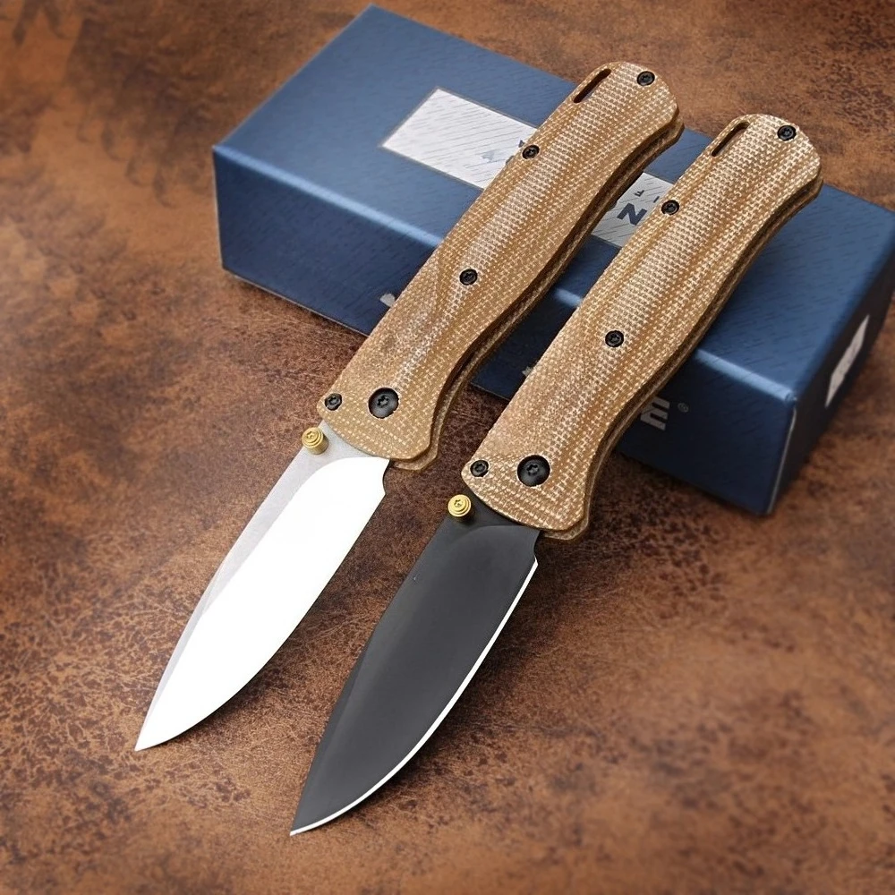 

Высококачественный льняной хвостовик из стали S30V BM535 складной нож для кемпинга на открытом воздухе складной нож с ЧПУ D2 твердость лезвия 60HRC