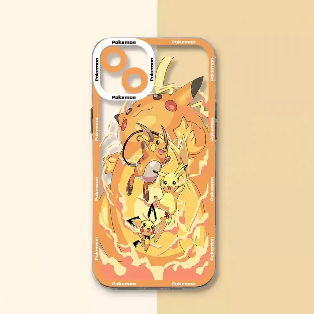 أنيمي Gengar بيكاتشو غلاف آيفون 16e 16 15 14 12 13 11 برو ماكس XS ماكس X 6 6S 7 8 16 زائد XR غطاء بولي TPU Psyduck لينة #4