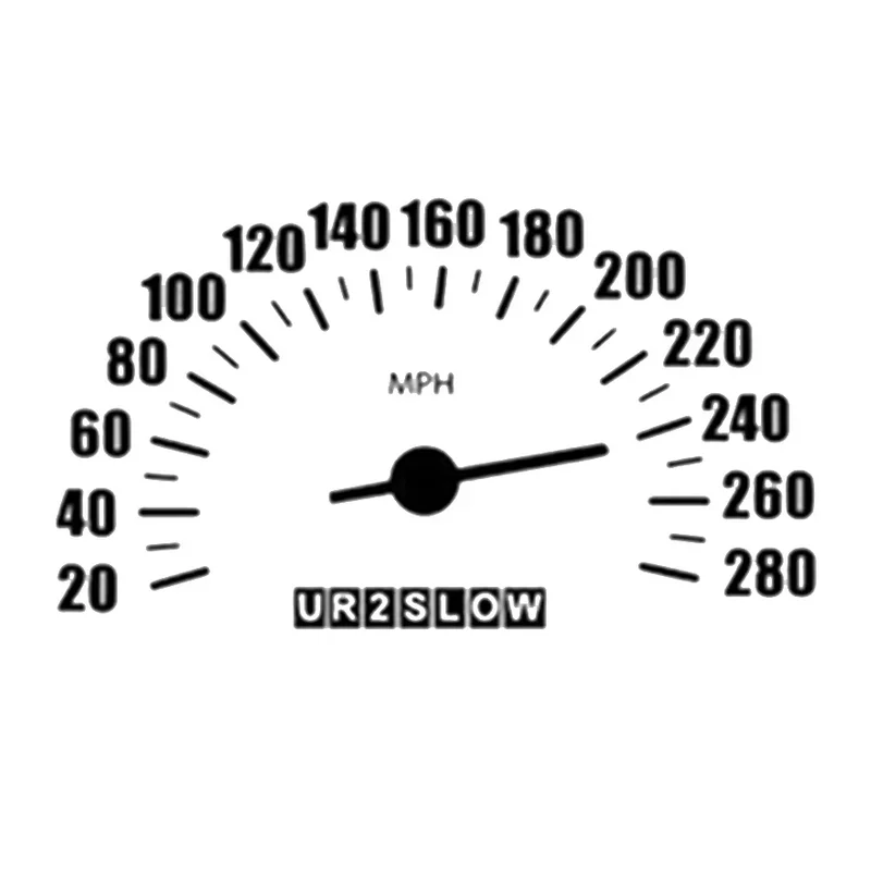 

Sports car speedometer design, large car door, camping compartment, cargo rear door decoration, vinyl car sticker