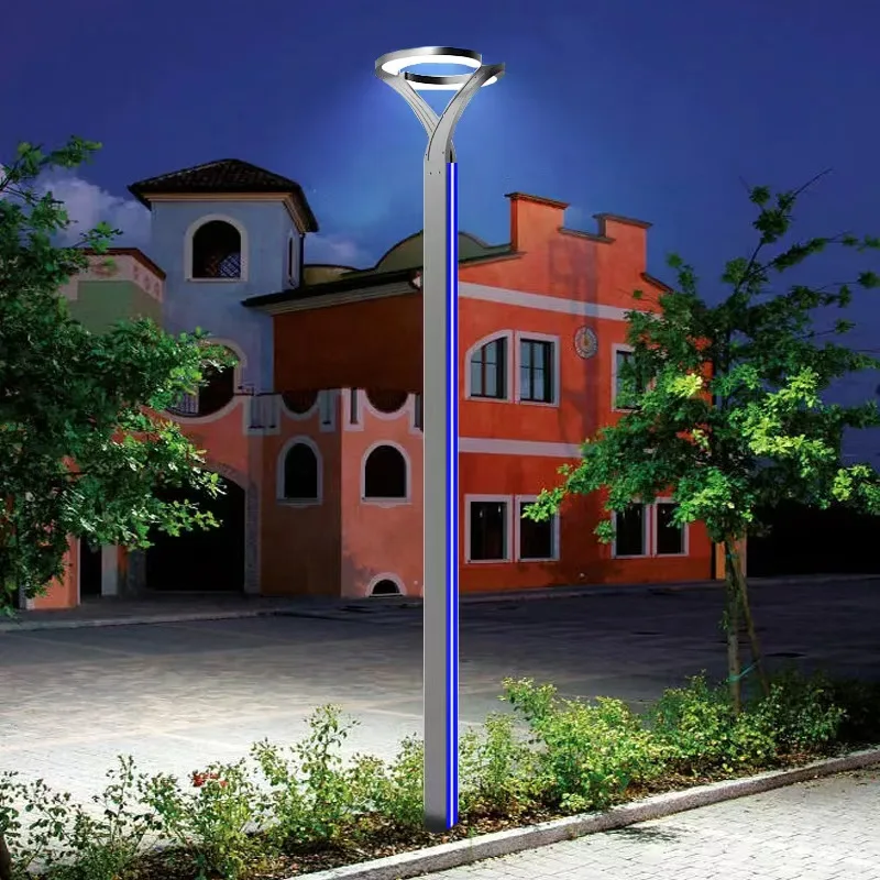 Lampu Tonggak Taman LED Bertenaga Surya Lampu Jalan Tenaga Surya Monokristalin dengan Catu Daya AC
