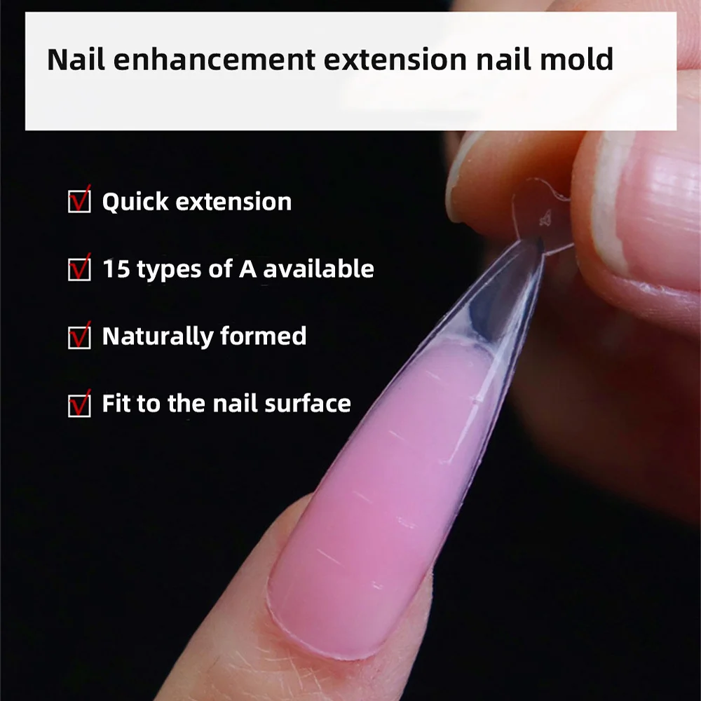 Doos Valse Nagel Tips Franse Natuurlijke Transparante Kist Nep Valse Nagels Tips Acryl UV-Gel Nagel Manicure Helder Wit