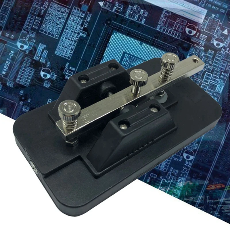 Manual CW Key Teaching Telegraph Exerciser With Buzzer Short Wave Radio Morse Code Key Easy To Install Easy Operation