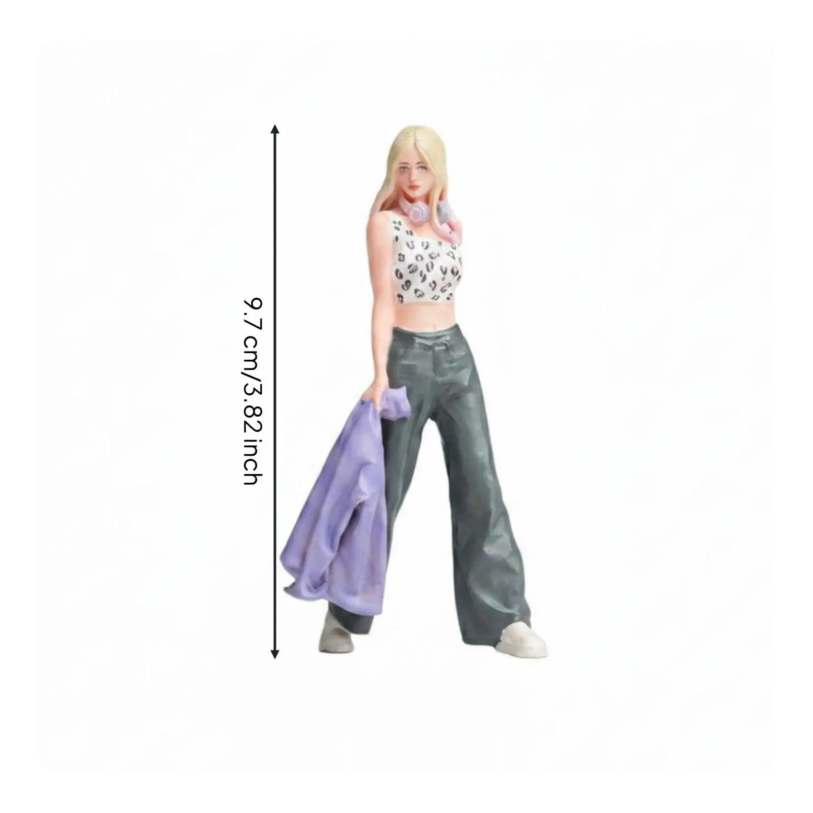Miniature Collectible Dolls Resin Figures 1 24 Scale Decorative Figurines Mini Decor Figures for Shelf and Room Ornament