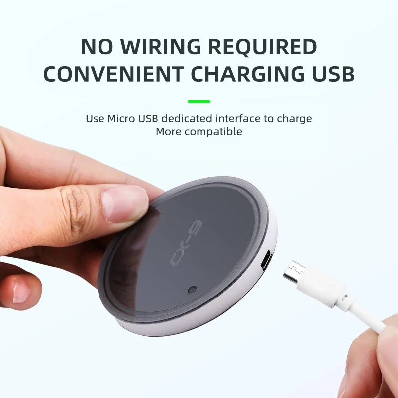 Luminous Intelligent Car Water Coaster for CX-9 USB Power Atmosphere Light Non-slip Drinks Holders Decoration Cup Slot Mat