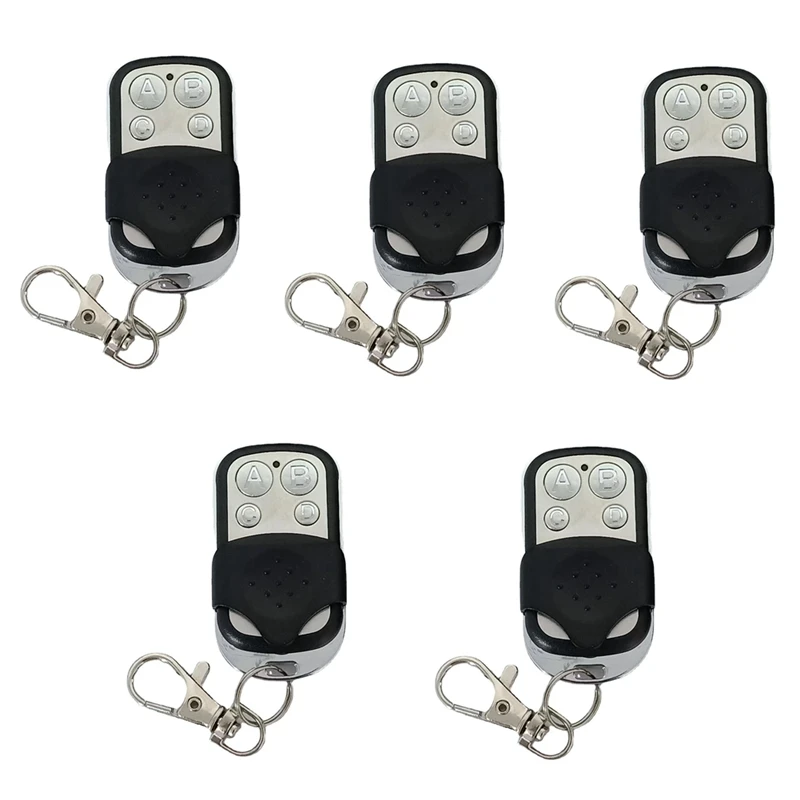 5PCS Car Key Garage Door Opener 433Mhz Remote Control Electronic Gate Garage Door Opener Remote Control Duplicator Learning Code