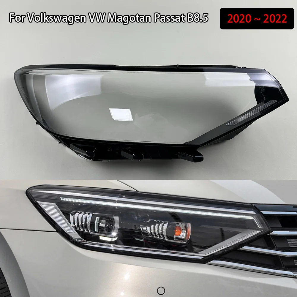 For Volkswagen VW Magotan Passat B8.5 2020 2021 2022 Car Front Headlight Lens Cover Auto Case Headlamp Glass Lampshade