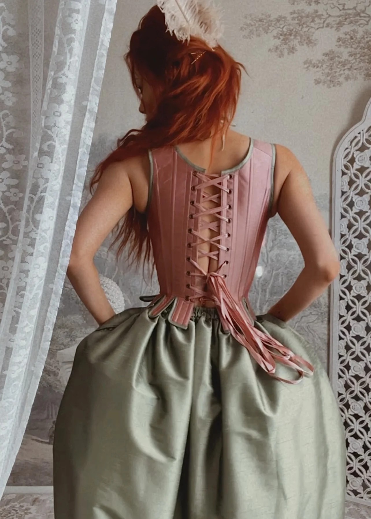 custom Vintage Contrasting Taffeta Corset Prom Dress Set Renaissance A-line Evening Party Dress for Women 2024 Vestidos De