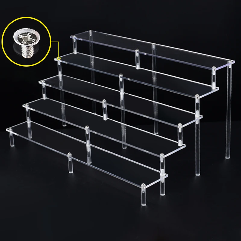 20-50cm Acrylic Riser Display Riser Shelf for Figures Display Stand Display Cupcake Perfume Organizer Cologne Makeup Collection