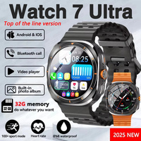 2025 New Watch 7 Ultra Smart Watch Men 32GB Memory Video GPS NFC 47mm AMOLED Fitness Waterproof Sport Tracker Health Smartwatch