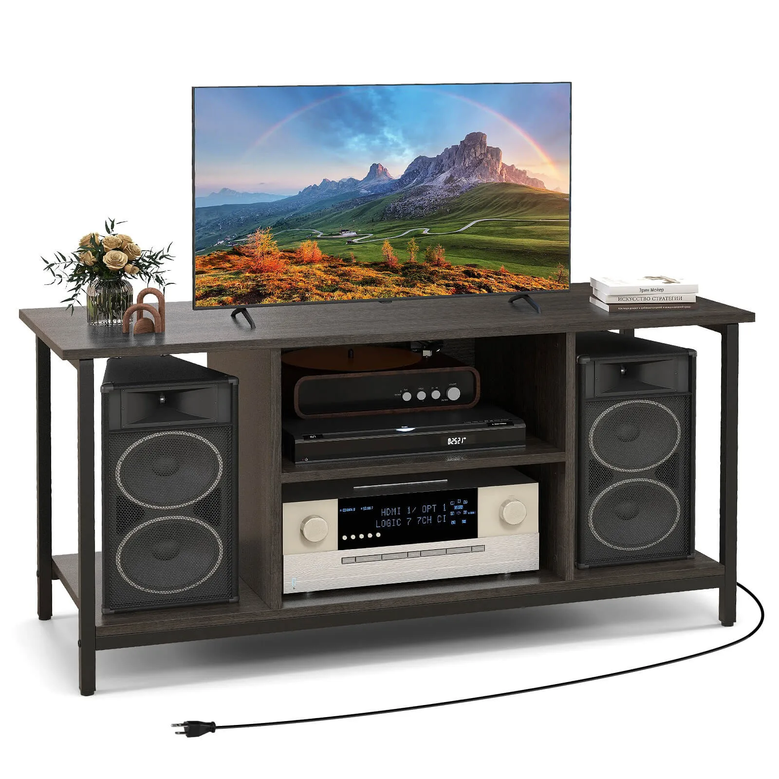 Tv Stand With Power…