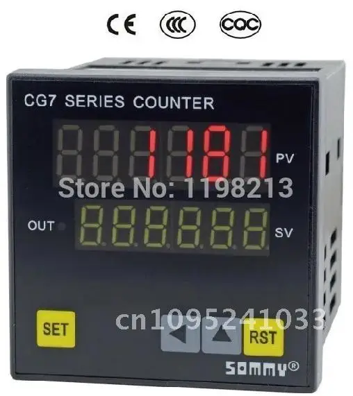 CG7-RB60 digital couters Multi-function Counter 6-digit counting Shipping 96*48mm Drop relay 72*72mm output