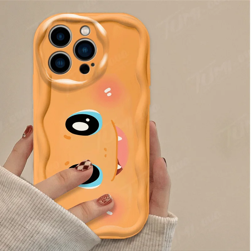 Lovely P-Pokemon Protector Case For iPhone 15 14 13 12 11 Pro Max X XR XS 8 7 6 6S Plus SE 2020 Soft Silicone Wave Phone Cover