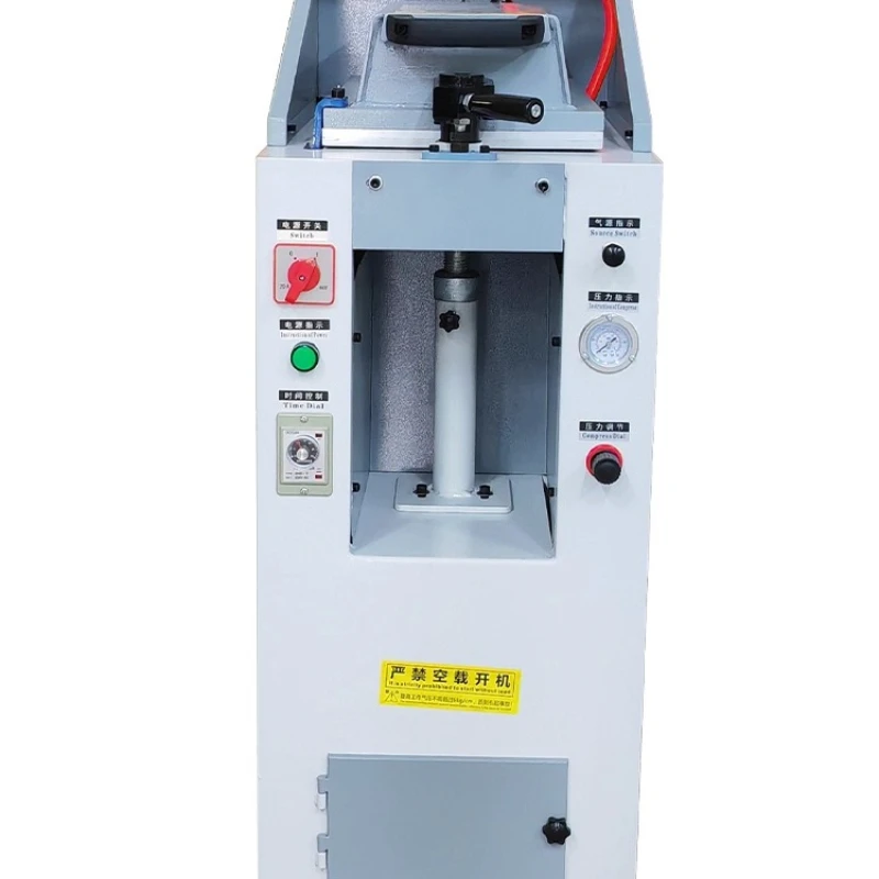 Shoe cover type air pressure pressing machine, shoe outsole repair and replacement, compression and setting, bottom