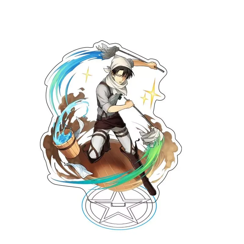 【二層両面】『進撃の巨人』周辺スタンディ 15cmアクリル透明両面装飾ピース