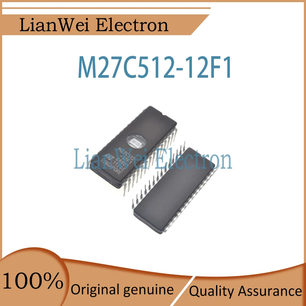 (1-10 Piece)100% New M27C512 M27C512-12F1 IC Chipset DIP-28