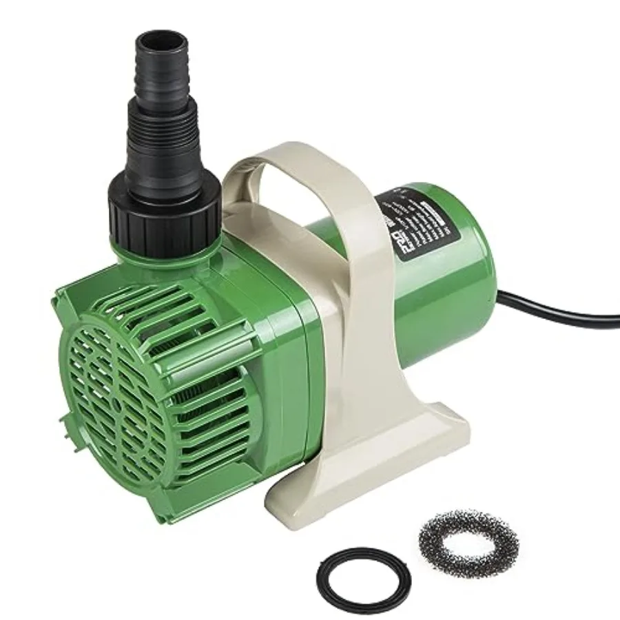 

Погружной насос для пруда 1/10 л.с., 3300 галлонов в час, высокопроизводительный, с напором 9 футов, для прудов, фонтанов, водопадов, гидропоники, рыбоводства