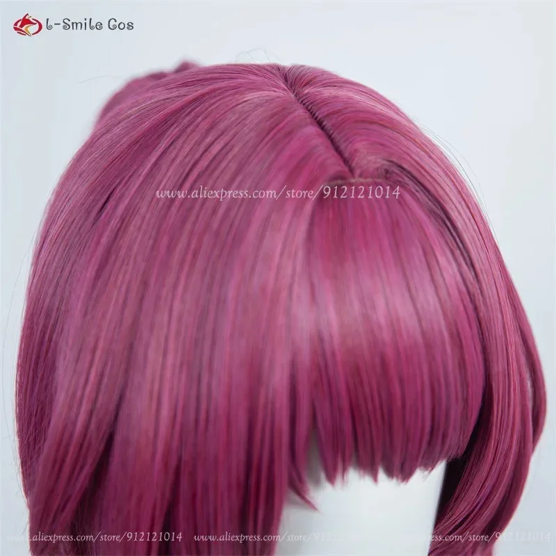 Парик Candy 2025HSR, 43 см, розово-фиолетовые парики с хвостиком, кафка, аксессуар для косплея, аниме, термостойкие синтетические волосы