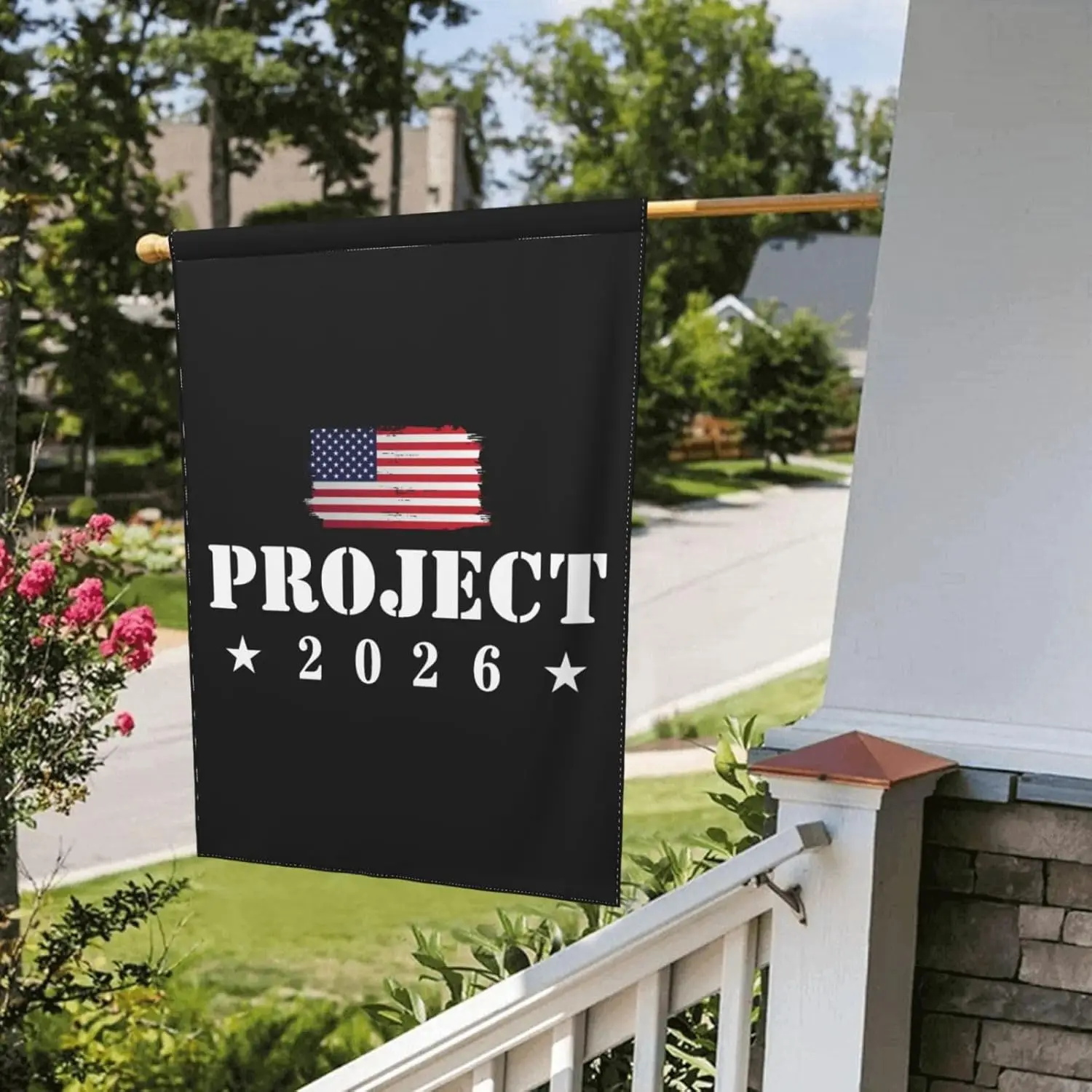 مشروع 2026 حديقة العلم اكسسوارات الديكور ديكور حديقة المنزل في الهواء الطلق 12X18 بوصة (لا تشمل سارية العلم) KZA