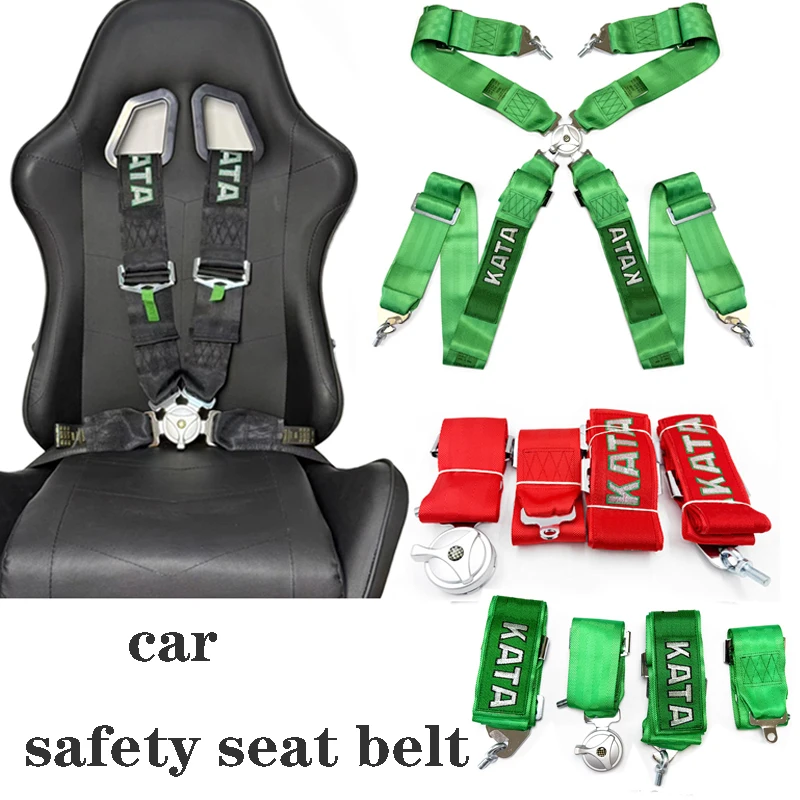 

4 point seat belt universal racing car seat belt harness with camlock quick release snap-on 3 inch car harness safety with logo