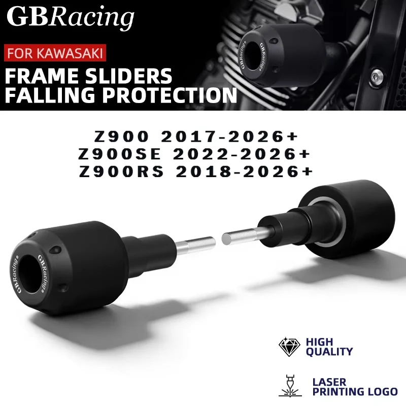 

V2 GBRaicng FOR Z900/Z900ES/Z900RS 2017-2026 Frame Slider Crash Protector Motorcycle Falling Protection Crash Pad