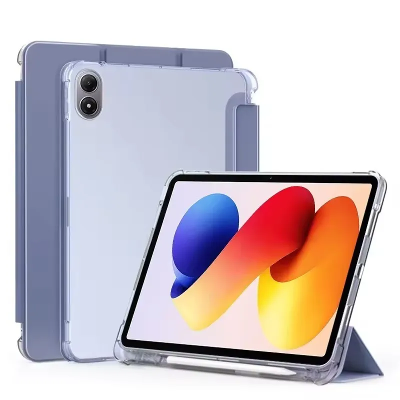 

Мягкий прозрачный чехол из ТПУ для Xiaomi Poco Pad M1 12,1 дюйма 2025 Poco Pad X1, 11,2-дюймовый защитный чехол с держателем для карандашей