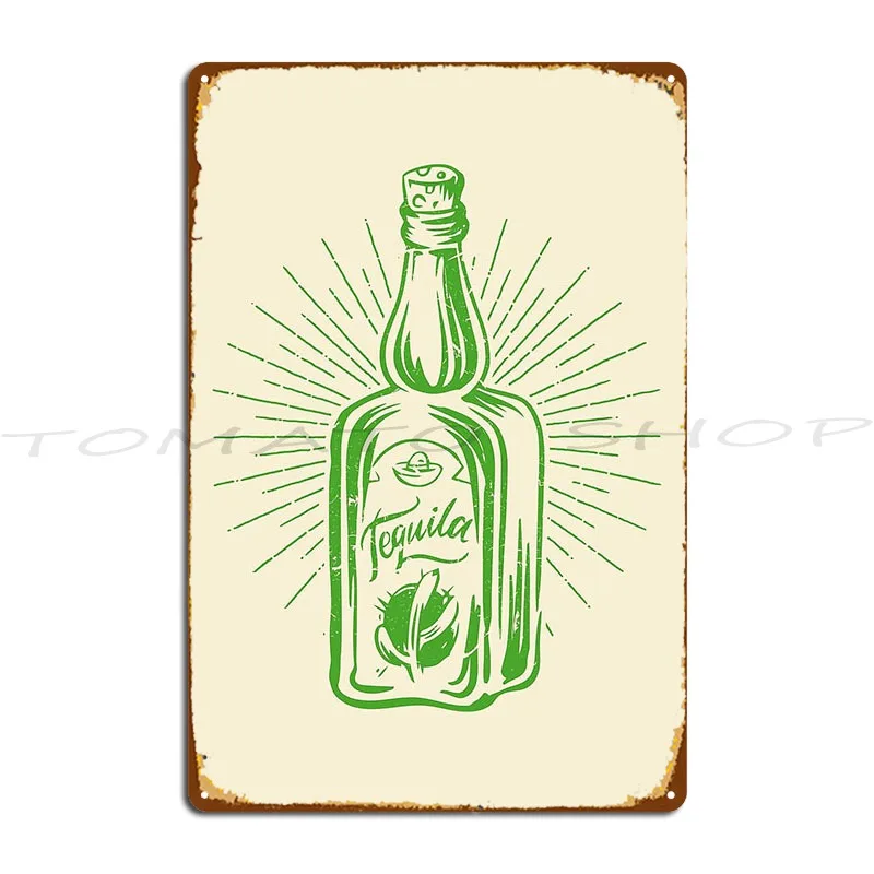 Tequila Lovers Funny Cinco de Mayo Best Tequila Gift,Metal Sign Bar Design Funny Garage Design  Tin Sign Poster