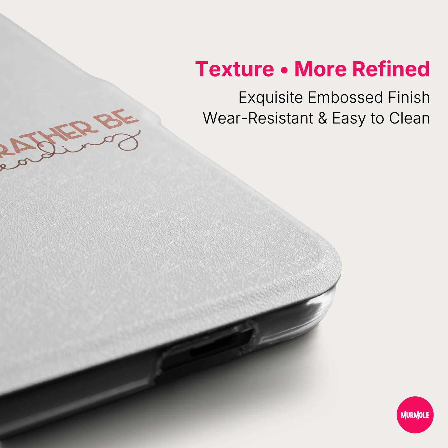 Murmole Magnetic Detachable Case for Kobo Clara BW Kobo Clara 2E Kobo Clara Colour 6 Inch Auto Sleep Wake Typography Text Style view 6