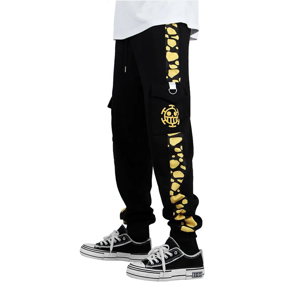 Pieza de Anime Trafalgar D. Pantalones de chándal de Cosplay de la Ley del agua, pantalones sueltos, Luffy, Roronoa Zoro, Joggers, Uta, monos