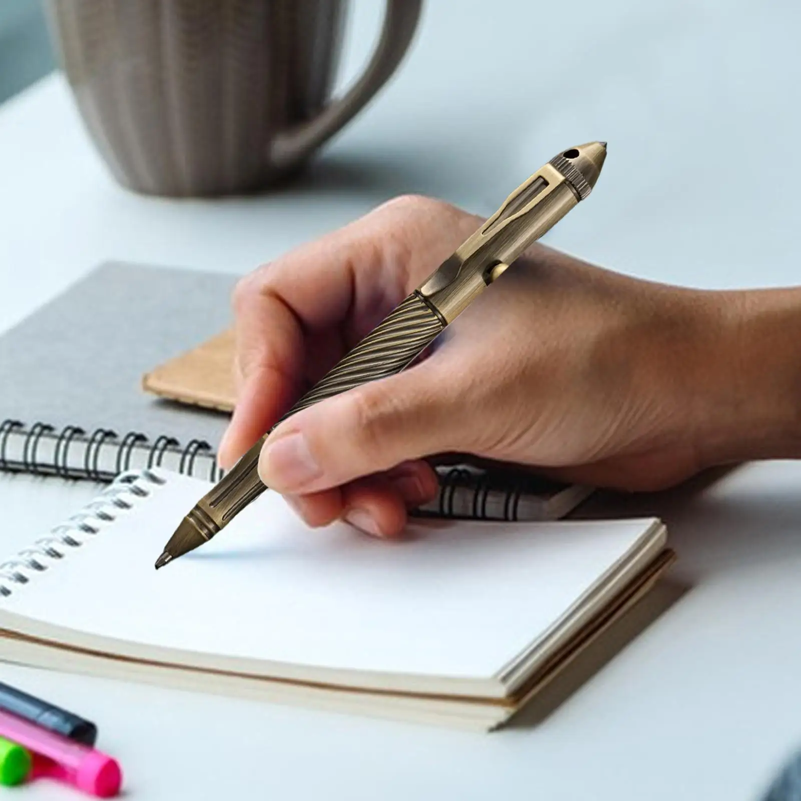 

Writing Pens Note Taking Supplies Brass Pen For Men For Men Work Business Meeting School College Outdoor