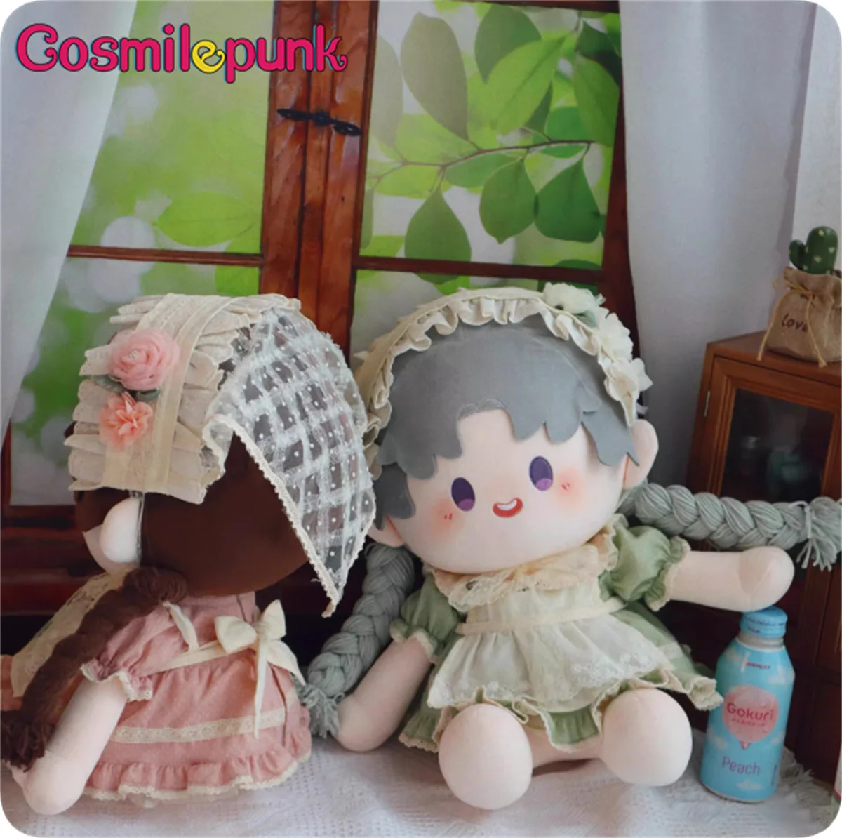 Anime Rural Dress Clothes For Plush 40cm Doll Toy Cosplay Apron Lolita Floral Dress Skirt Cute Props Gift