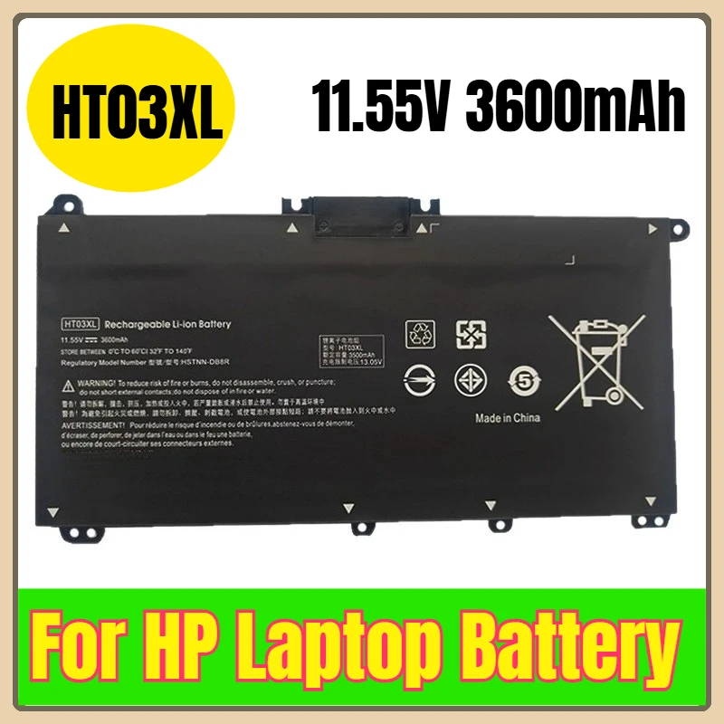 

HT03XL 11.55V 3600mAh Laptop Battery for HP TPN-Q207/TPN-Q208/TPN-Q209/TPN-C135/TPN-C136/TPN-I130/I131