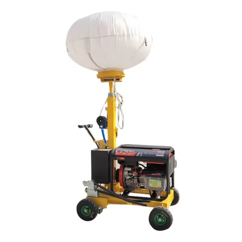 5m 7m 9m Portable Trailer Hand-lifting Mobile Lighting Tower Portable Light Tower CE EPA Certified