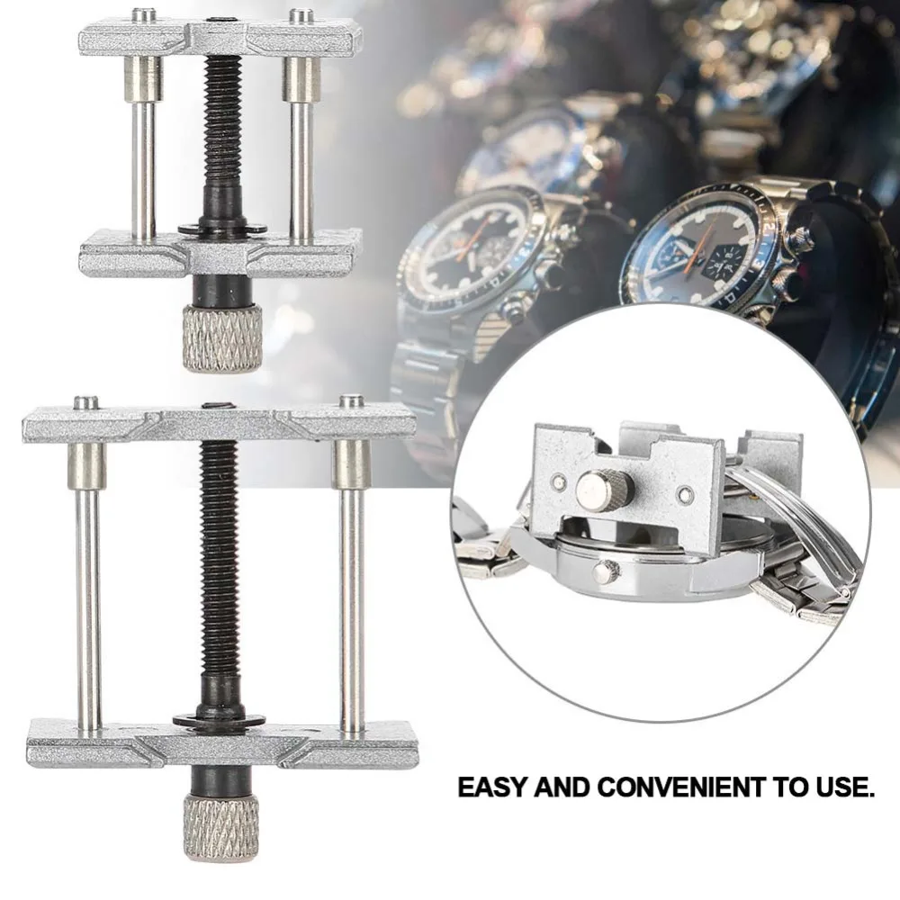 2Pcs Solid metal material Watch Movement Holder Stable clamping design Set of 2 pieces Movement Clamp Durable for long use
