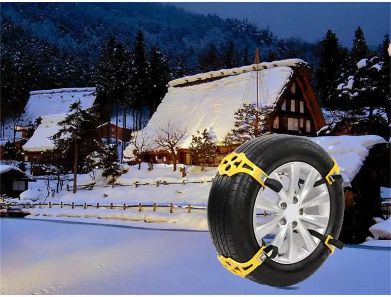 Cadenas de neumáticos de nieve para coche, ruedas de neumáticos de barro, Correa gruesa antideslizante para coche/SUV/camión, portátil, fácil de montar, tracción de emergencia, nuevo