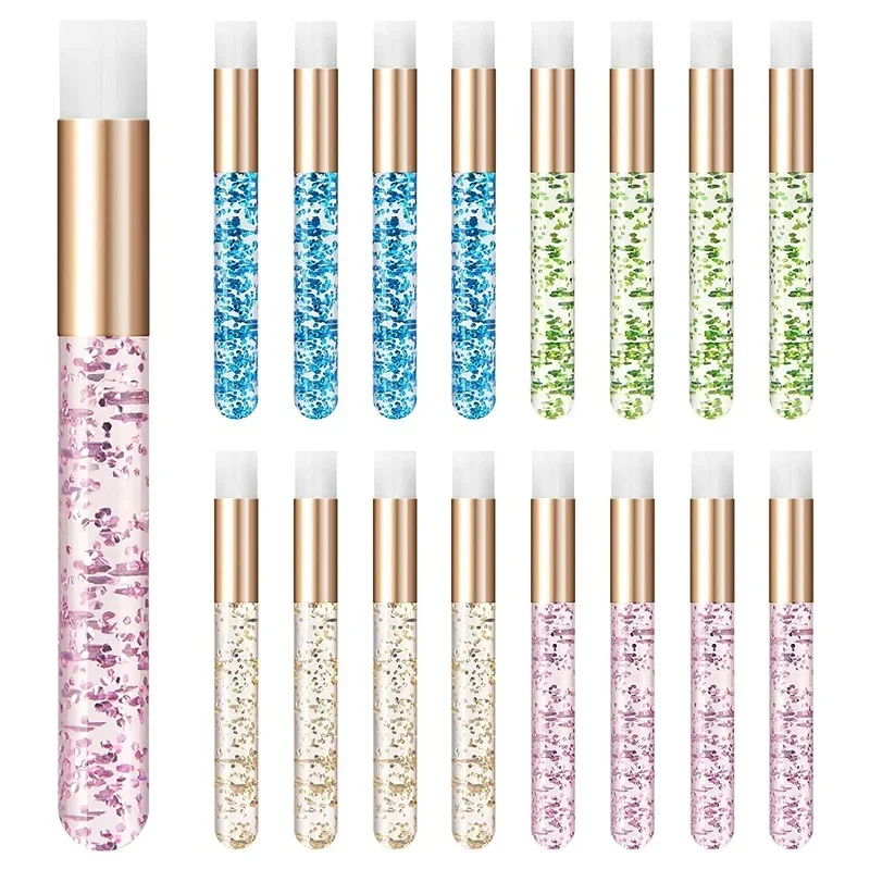 Atacado 30/50 pçs escovas de limpeza de cílios para extensões de cílios glitter lash shampoo escovas nariz poros limpeza ferramentas de maquiagem
