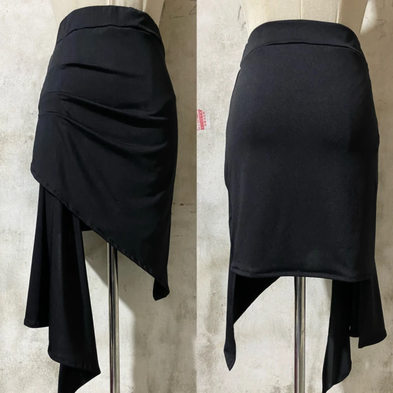 Falda Profesional de Baile Latino para Mujer, Falda Corta de Práctica, Falda Irregular para Chachachá y Rumba, ormes de B...