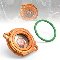 For KTM 950 Adventure S Super Enduro R 990 Adventure Super Duke Supermoto T Transparent Oil Filter Cover Cap SMC SXC 625 EXC-F