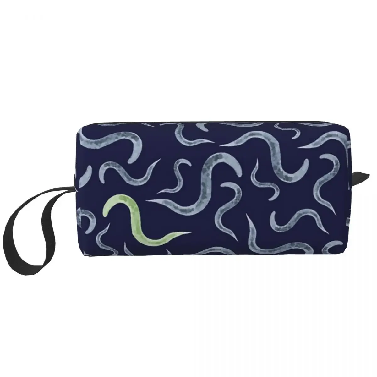 

Caenorhabditis Elegans Model Organism Biology Makeup Bag Cosmetic Dopp Kit Toiletry Cosmetic Bag for Women Beauty Pencil Case