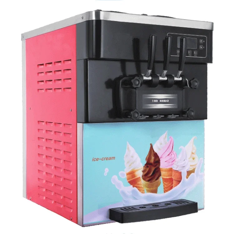 Ice Cream Makers 3 Flavor Automatic Stainless Steel Icecream Making Commercial Soft Serve Ice Cream Machine For Business Prices