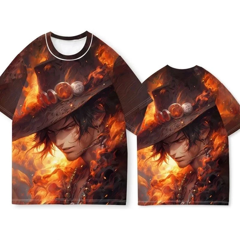 

One Piece Strawhat Roronoa Zoro Anime Short Sleeve Shirt for Men and Women Summer Casual Fashion Ani