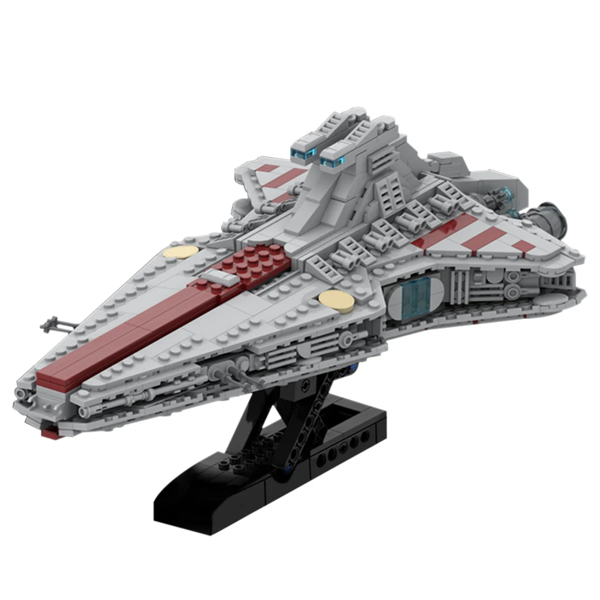 Moc Space Star Destroyer Building Blocks UCS Micro Venator Class Republic Attack Space Ship Model Bricks Gifts for Kids